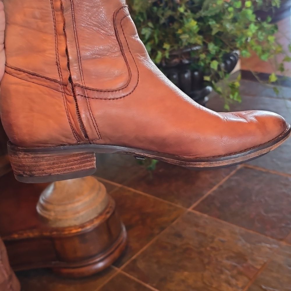 Sam Edelman Tan Over the Knee Boots. Natural PATINA Look! New Condition! Size 7 - Picture 10 of 15